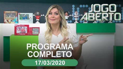 programa jogo aberto exibido hoje